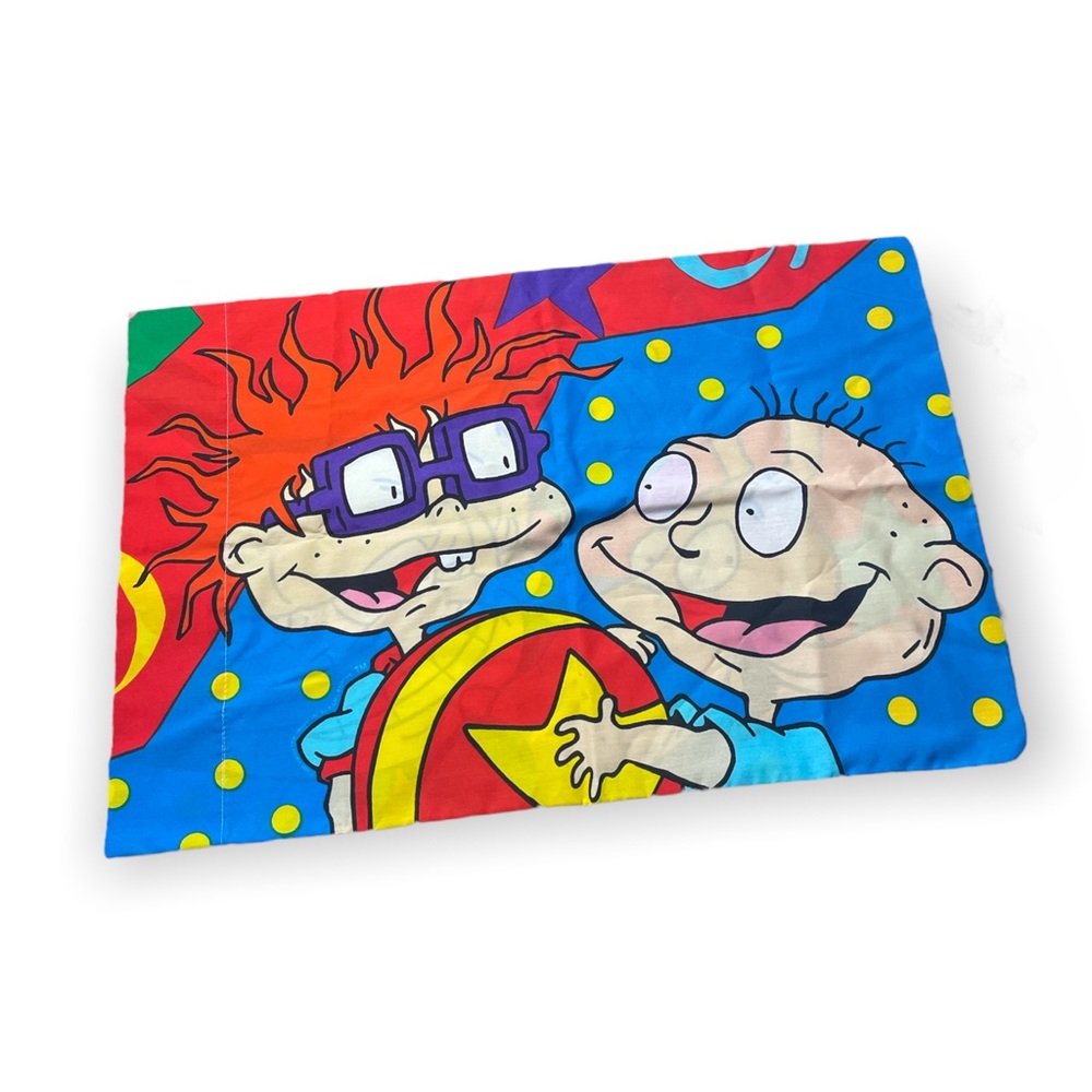 Vintage 90's Nickelodeon Rugrats Tommy Chuckie Spike Angelica Pillow Case